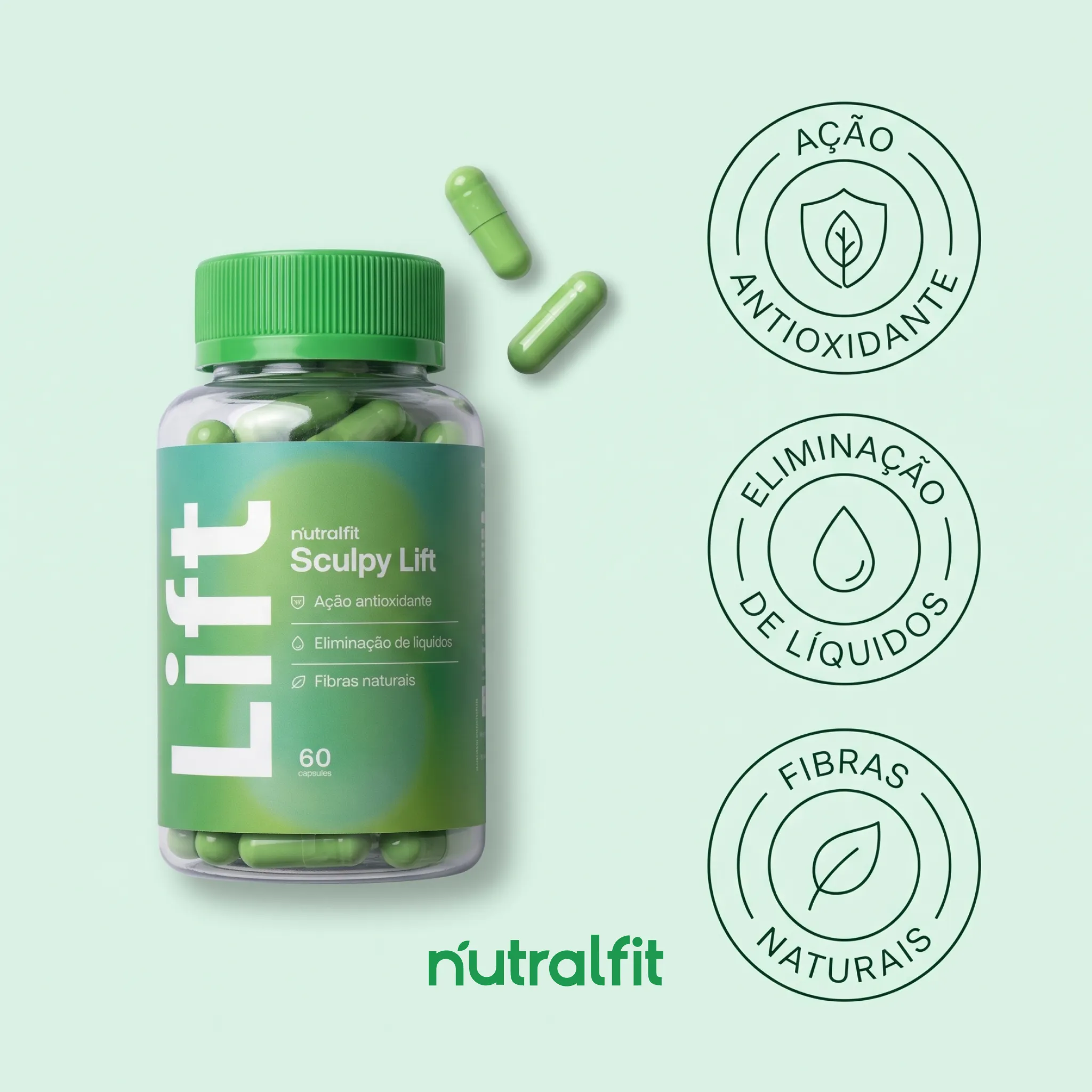 Sculpy Lift: ação antioxidante, eliminação de líquidos e fibras naturais